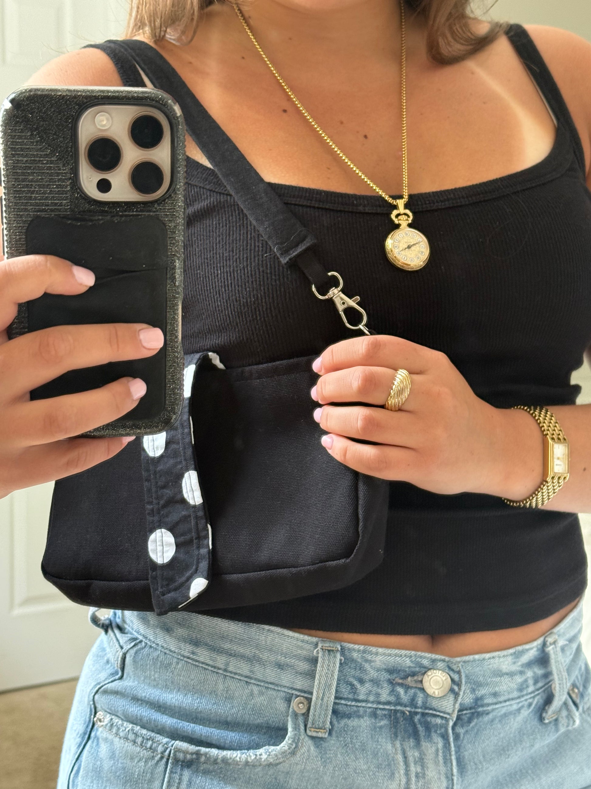 Amore Shoulder Bag: Noir