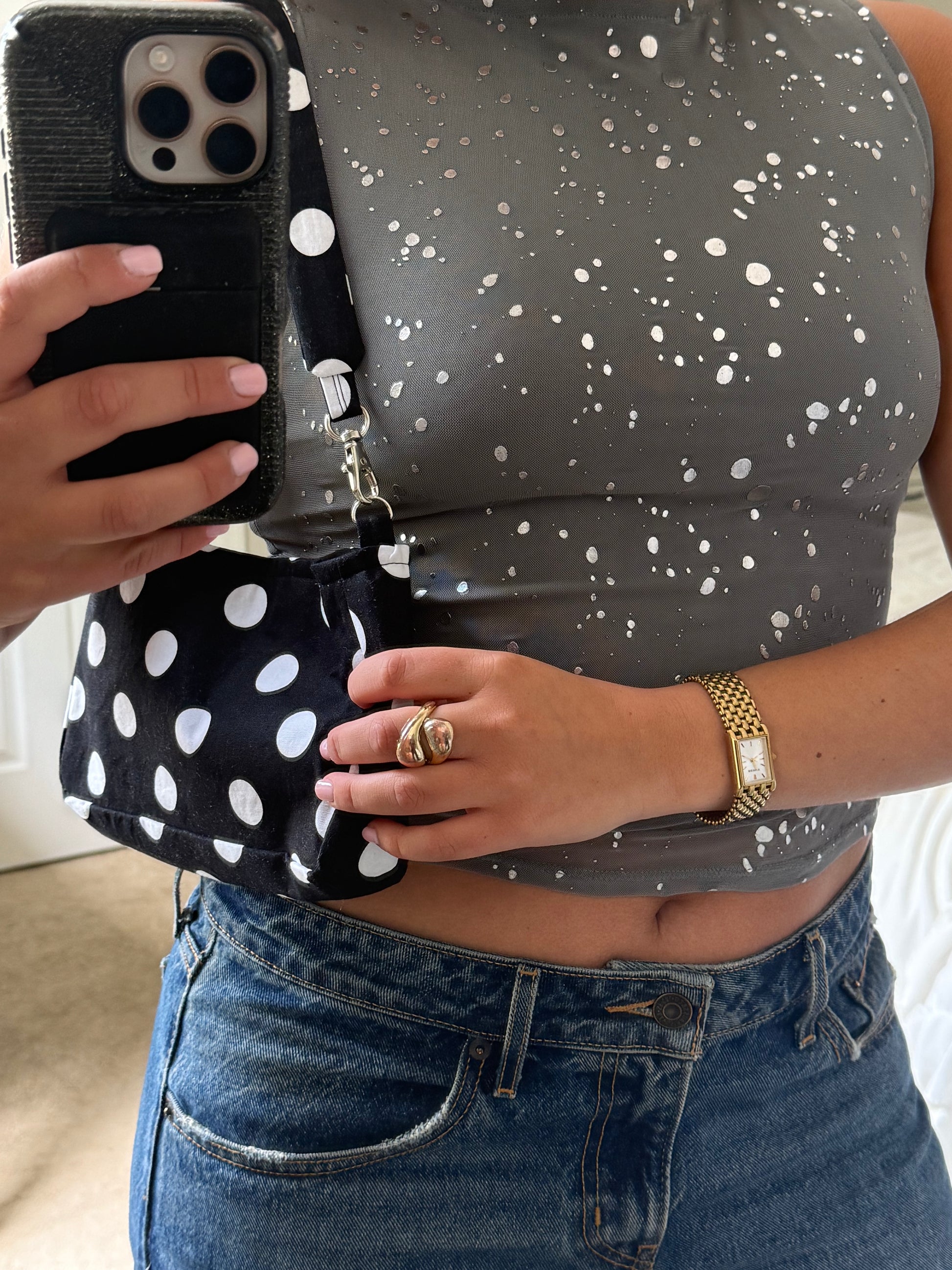 Classic Shoulder Bag: Noir